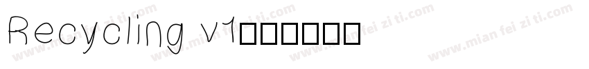 Recycling v1字体转换